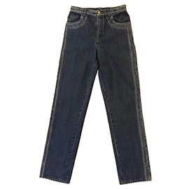 Jeans Chanel in cotone donna taglia 34 Multicolore