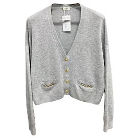 Céline Grey Cashmere Knitwear Grey