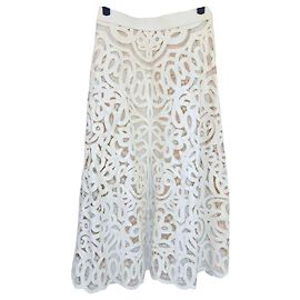 Autre Marque Saia Dior de pele branca Branco