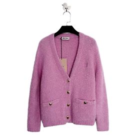 Jersey Miu Miu de cachemira rosa teddy Multicolor