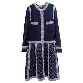 Chanel Kleid aus Kaschmir 38 FR Mehrfarben