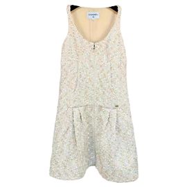 Chanel Tweed Dress Multi Color Size 34 Multiple colors