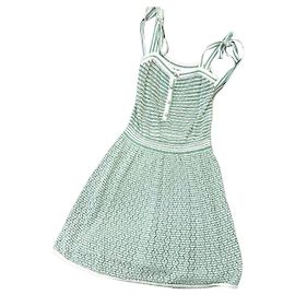 Robe Chanel en coton multicolore Taille 38 Multicolore