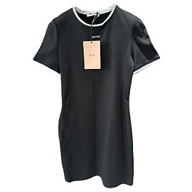 Miu Miu Black Cotton Dress Black