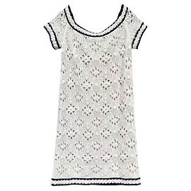 Vestido Chanel de cashmere 38 FR Multicor