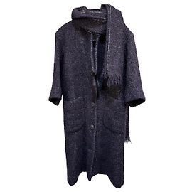 Abrigo Chanel de lana morado Púrpura