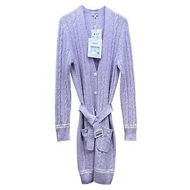 Robe Chanel Violette en Viscose Taille 36 Violet