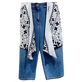 Chanel Cotton Jeans Women's Size 34 Multiple colors