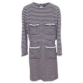 Vestido Chanel de tweed Multicor