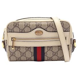 Sac à épaule Gucci Ophidia GG Supreme Multicolore Beige
