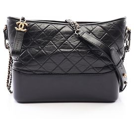 Borsa a tracolla hobo Chanel Gabrielle de Large Nero