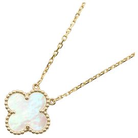 Collar Van Cleef & Arpels Vintage Alhambra de madreperla Blanco Dorado
