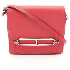 Hermès Hermes Sac Lauris Loulis Mini Shoulder Bag Rosso