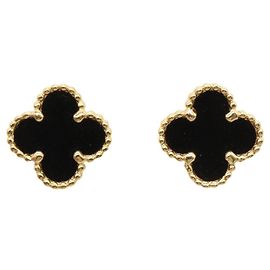 Orecchini Sweet Alhambra Onyx Van Cleef & Arpels Nero D'oro