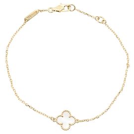 Pulsera Sweet Alhambra Van Cleef & Arpels Blanco Dorado