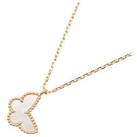 Collar Van Cleef & Arpels Sweet Papillon Blanco Dorado