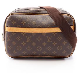 Bolsa de Ombro Louis Vuitton Reporter PM Marrom
