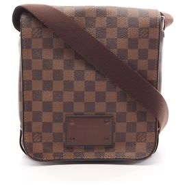 Sac à épaule Louis Vuitton Brooklyn PM Marron Damier ebène