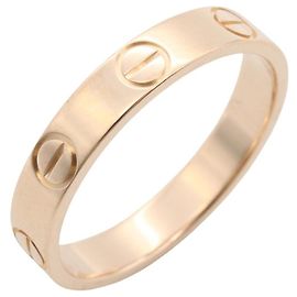 Bague Mini Love Cartier en or rose 18K Doré