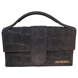 Bolso Jacquemus Le Grande Bambino Gamuza Marrón Oscuro Marrón oscuro