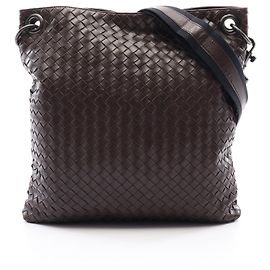 Bottega Veneta Brown Intrecciato Shoulder Bag Brown