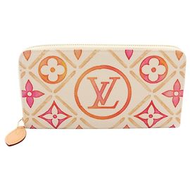 Portefeuille Zippy Louis Vuitton Multicolore Écru