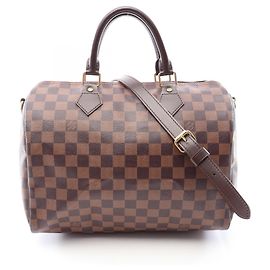 Sac à main Louis Vuitton Speedy Bandoulière 30 Damier Ebene Marron