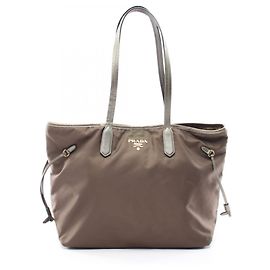 Sac cabas Prada TESSUTO SAFFIANO Marron