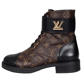 Stivaletti Louis Vuitton Monogram Canvas Leather 38.5 usati Altro