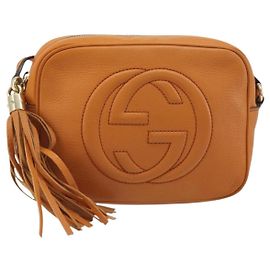 Gucci Soho Disco Leather Small Laranja