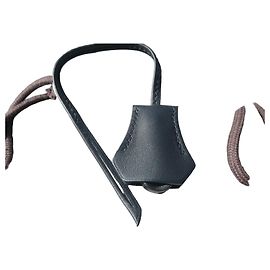 Hermès Clochette e Tira Couro Preto Kelly Birkin Preto
