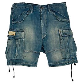 Bermudas Cargo de Denim Ralph Lauren en Algodón Azul Azul