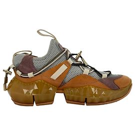 Jimmy Choo  Diamond Trail Low-top Sneakers in Multicolor Polyester Multiple colors