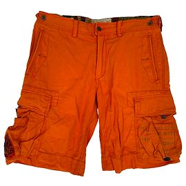 Bermudas Cargo con Parches Polo by Ralph Lauren en Algodón Naranja Naranja