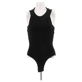 Courreges Body preto com capuz integrado Preto