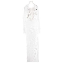 Autre Marque Vestido longo branco CHRISTOPHER ESBER Branco