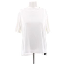 Courreges T-shirt creme com capuz Branco