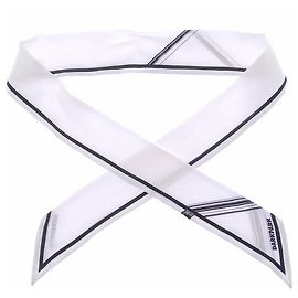 Autre Marque Twilly DARKPARK in seta nero e bianco Bianco