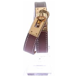 Hermès Bracciale marrone Kelly double Marrone