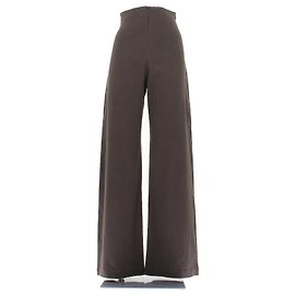 Autre Marque Pantalones de lino grises CORTANA Talla 34 Gris
