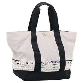CHANEL Sports High Summer Hand Bag Nylon Black Silver CC Altro