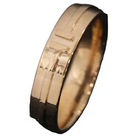Anel largo T Tiffany & Co em ouro rosa 18K Rosa