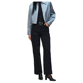 Hermès Giacca camicia in twill di cotone da donna Blu