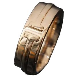 Tiffany & Co Breiter Ring Roségold Größe Pink