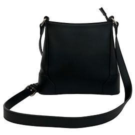 Bolso de hombro de piel Burberry Nova Check Negro