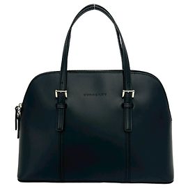 Burberry Mini Boston Tasche aus schwarzem Leder Schwarz