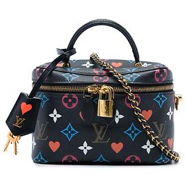Louis Vuitton Black Monogram Game On Vanity Case PM Preto