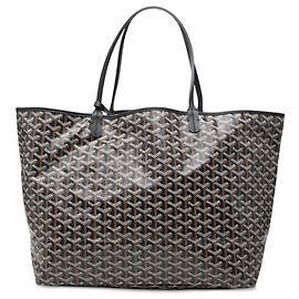 Goyard Black Goyardine Saint Louis GM Black