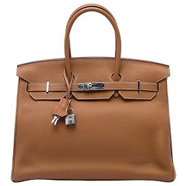 Hermès Brown Togo Birkin Retourne 35 Marrone