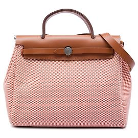 Hermès Orange Toile Criss Viking Vache Hunter Herbag Zip 31 Orange